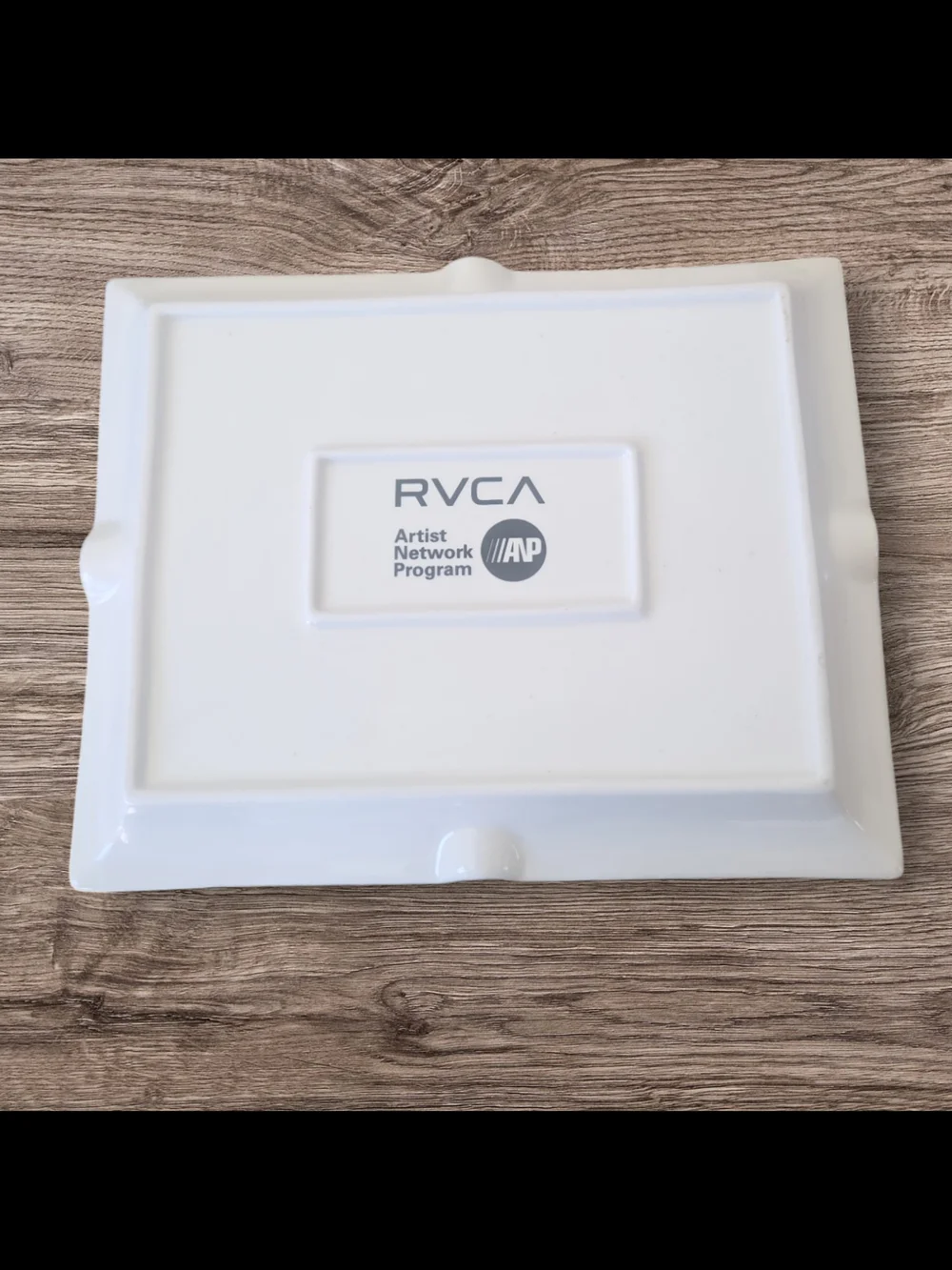 RVCA Matty's Patty's Burger Club White Ceramic Ashtray